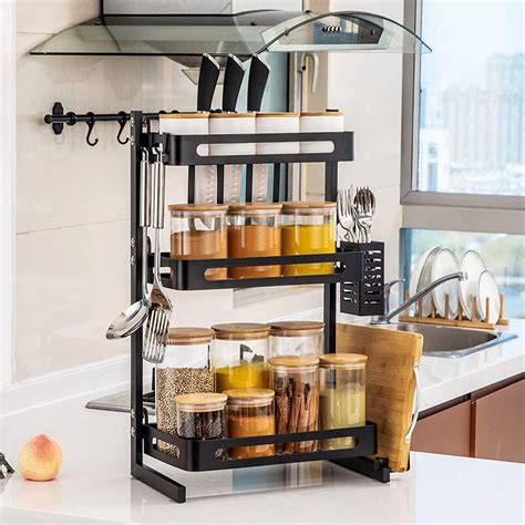 kitchen countertop shelf organizer